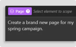 Marketing page prompt image